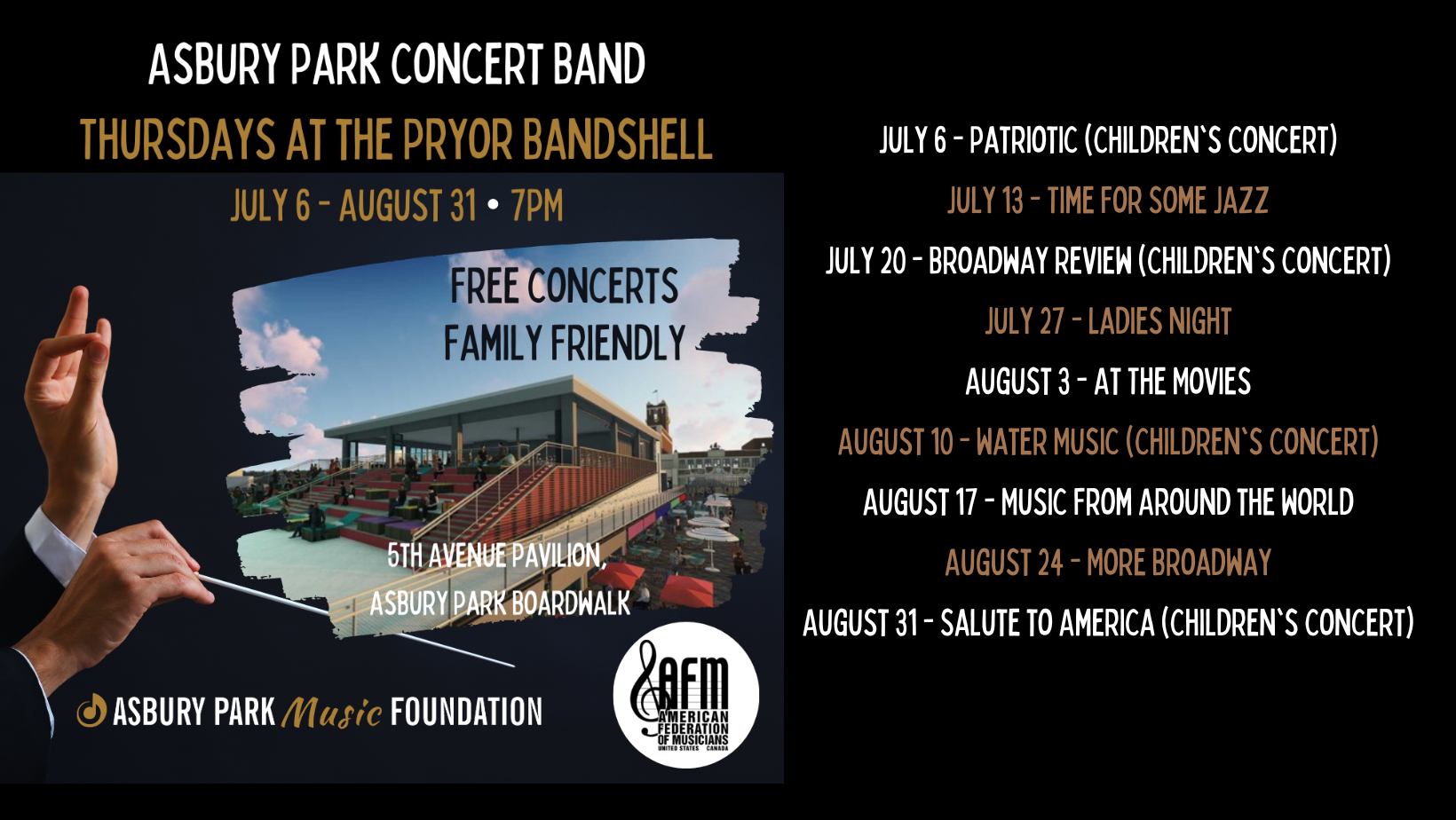 Asbury Park Concert Band • Asbury Park Boardwalk