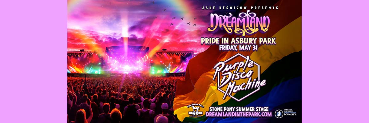 Dreamland Pride in Asbury Park with Purple Disco Machine